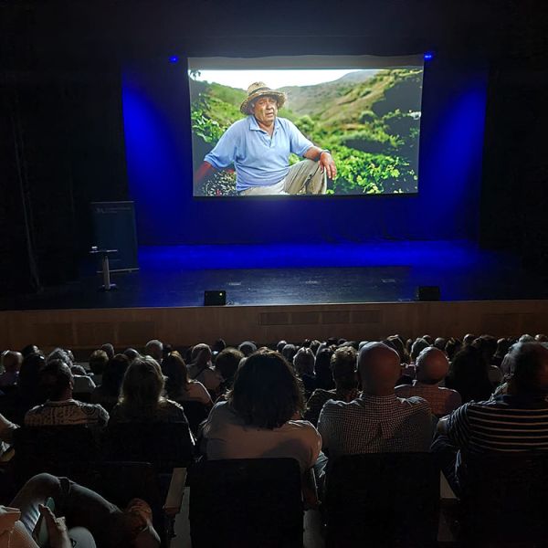 Más de 200 personas asisten en la Diputación a la proyección del documental La vid(a)’