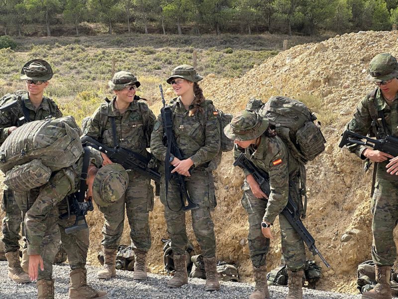 La Casa Real hace públicas imágenes de la instrucción militar de la princesa de Asturias