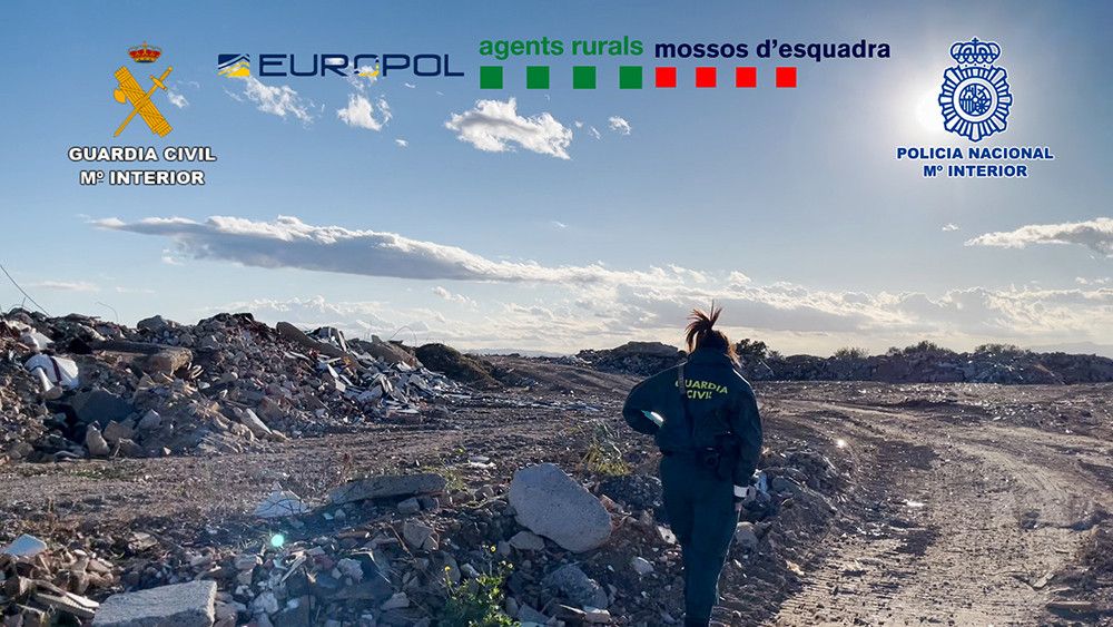 Desarticulada una organización dedicada al tráfico de residuos entre Francia y España