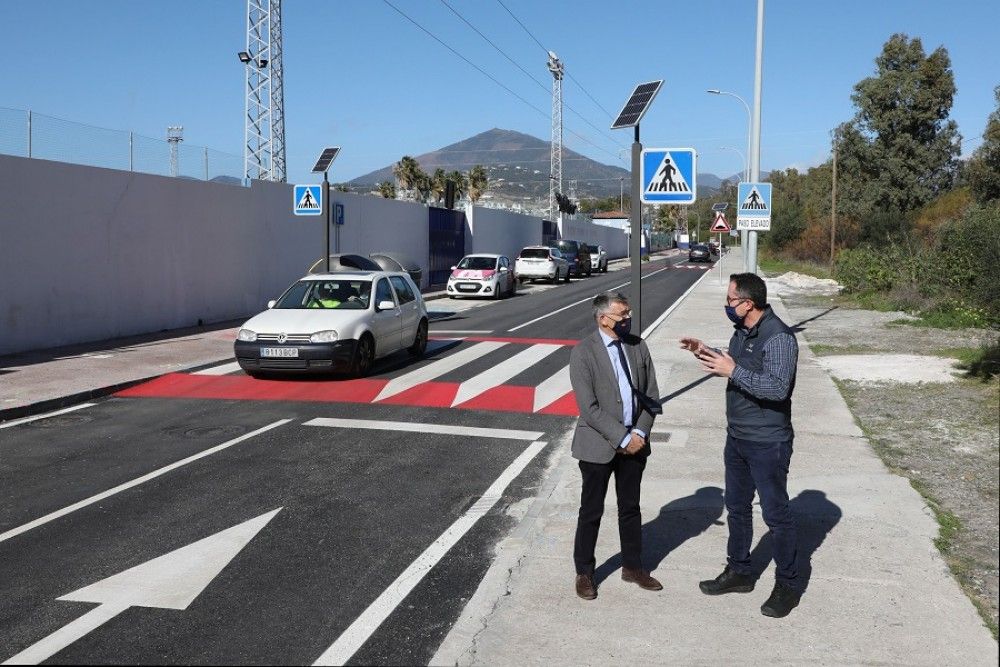 La Tenencia de Alcaldía de San Pedro Alcántara acondiciona el Camino Diseminado Polígono 27 y mejora la seguridad vial del entorno