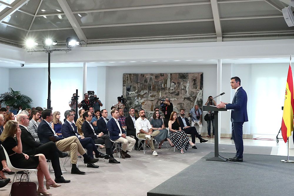 Pedro Sánchez afirma que el Gobierno ya ha cumplido el 53% de sus compromisos y prevé llegar al 61% al final del año