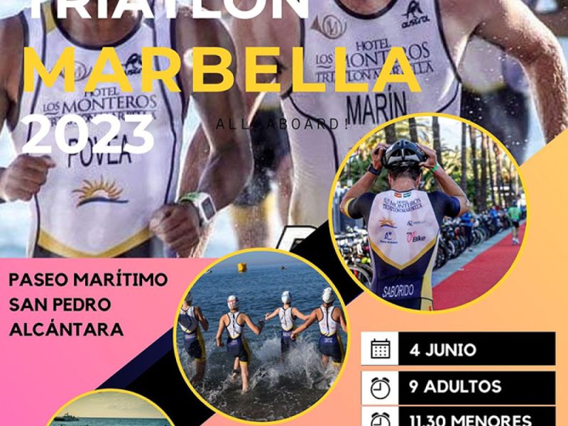 El Paseo Marítimo de San Pedro Alcántara albergará el próximo domingo el XXIV Triatlón Marbella con la participación de más de 400 deportistas