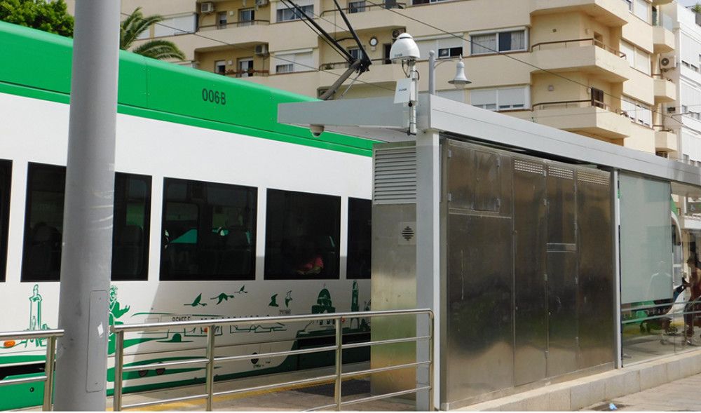 El Trambahía mide la calidad del aire de la Bahía de Cádiz con sensores instalados en su recorrido