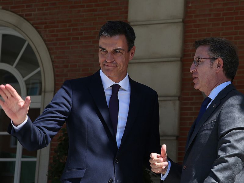 Feijóo y Sánchez se reunirán mañana en el Congreso de los Diputados