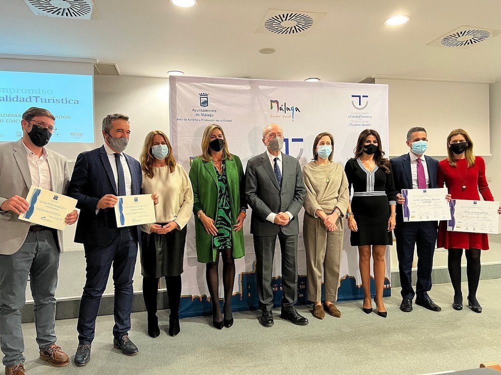 Son 167 las empresas de Málaga que han recibido el distintivo del Sistema Integral de Calidad Turística Española en Destino