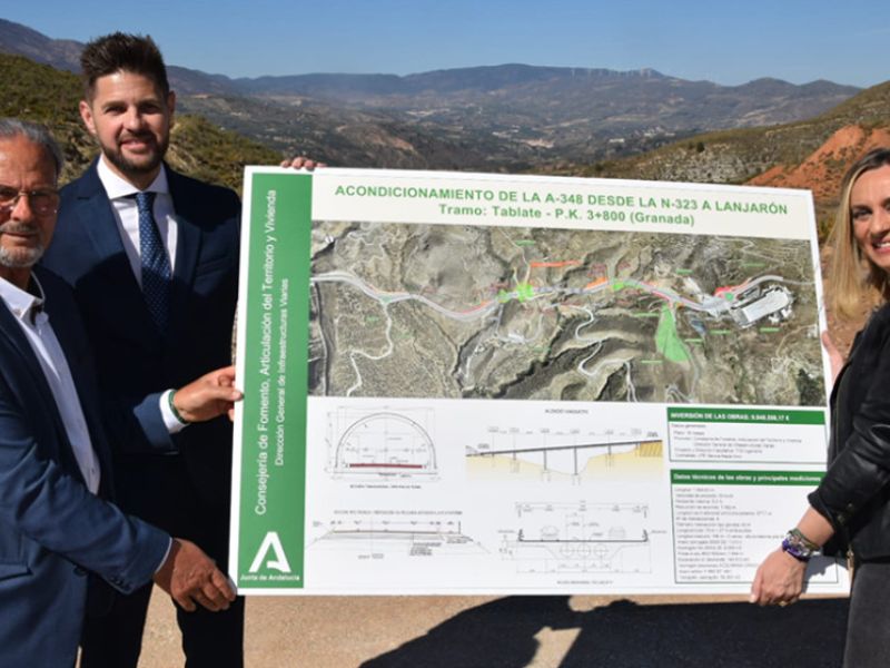 La Junta pone fin a casi 20 años de espera con el inicio de las obras del nuevo acceso a la Alpujarra