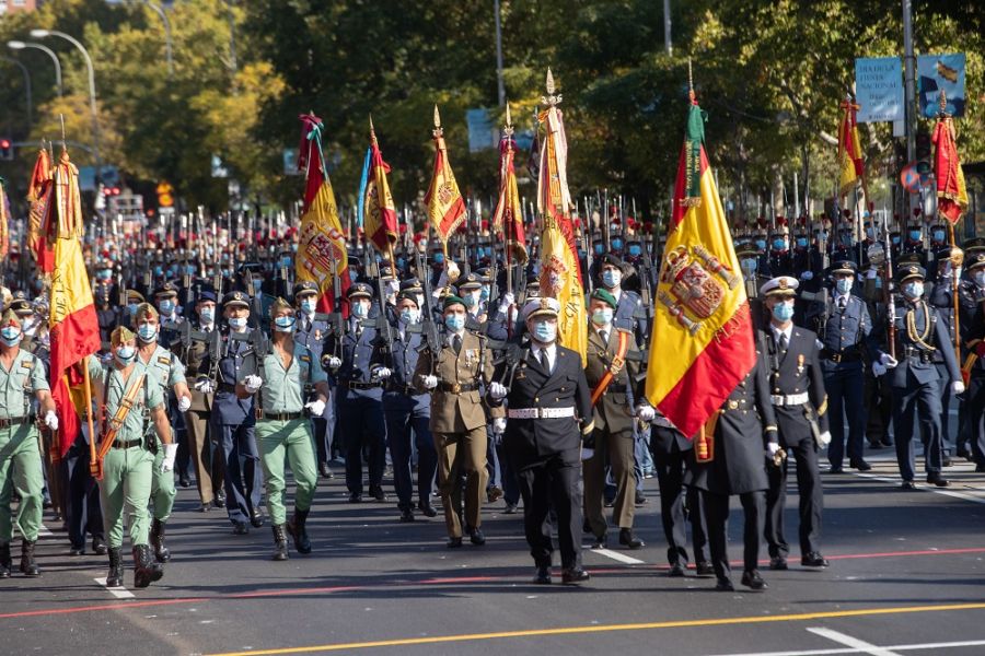 Los reyes presiden el desfile por el Día de la Fiesta Nacional