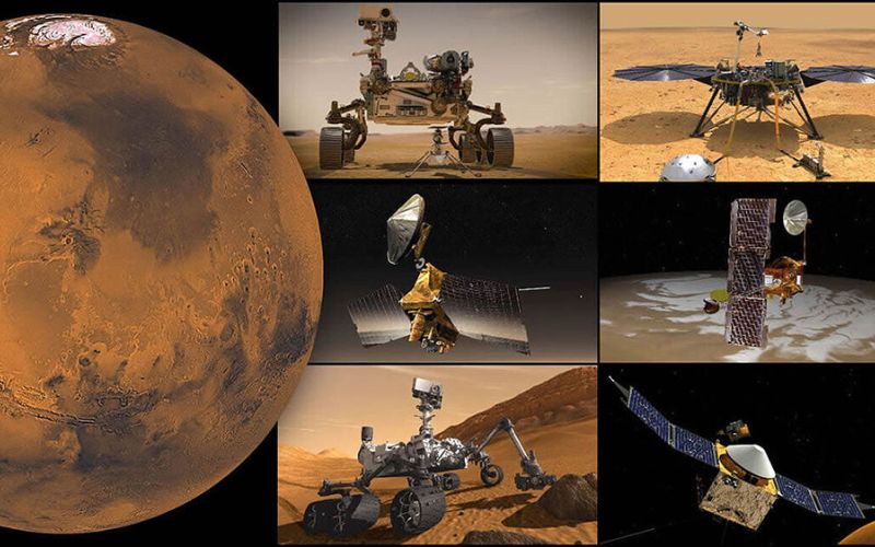 La NASA dejará de enviar comandos a sus naves en Marte por la conjunción solar