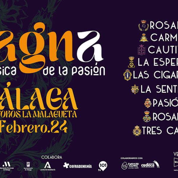 La Magna, la música de la Pasión’ reunirá en Málaga el 3 de febrero a nueve bandas andaluzas de Semana Santa