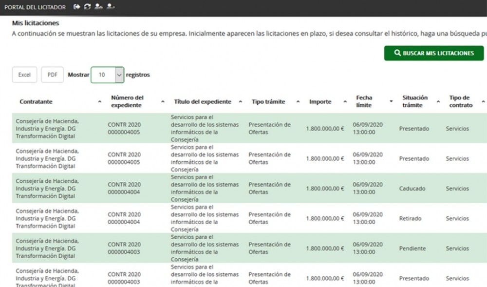 La Junta pone en marcha el Portal de Licitación Electrónica para impulsar la contratación pública