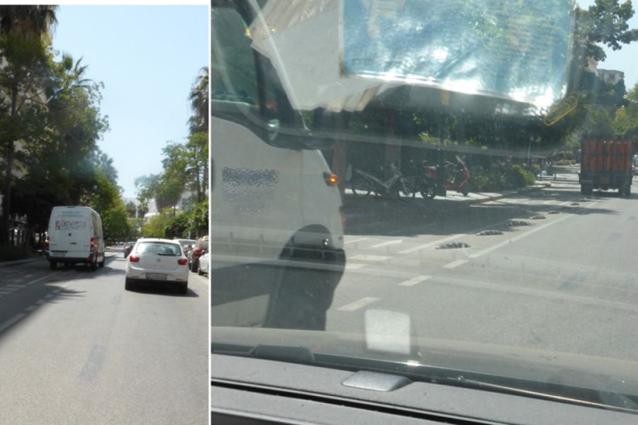 ¿Carril bici o zona de carga y descarga?