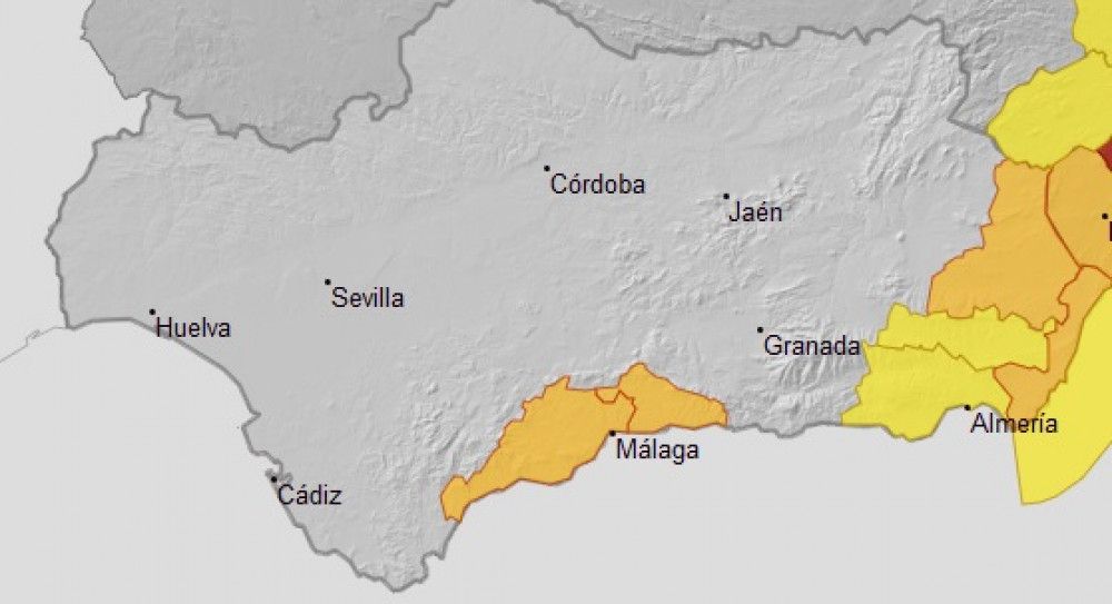 Activado el aviso naranja por altas temperaturas en Málaga y Almería