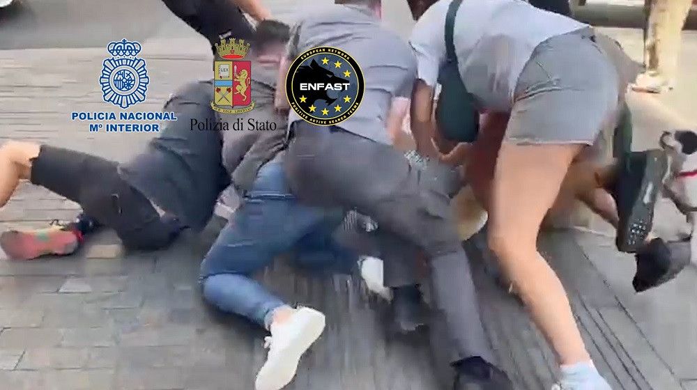 La Policía Nacional detiene en Madrid a un fugitivo extremadamente violento buscado en Italia por tráfico de drogas