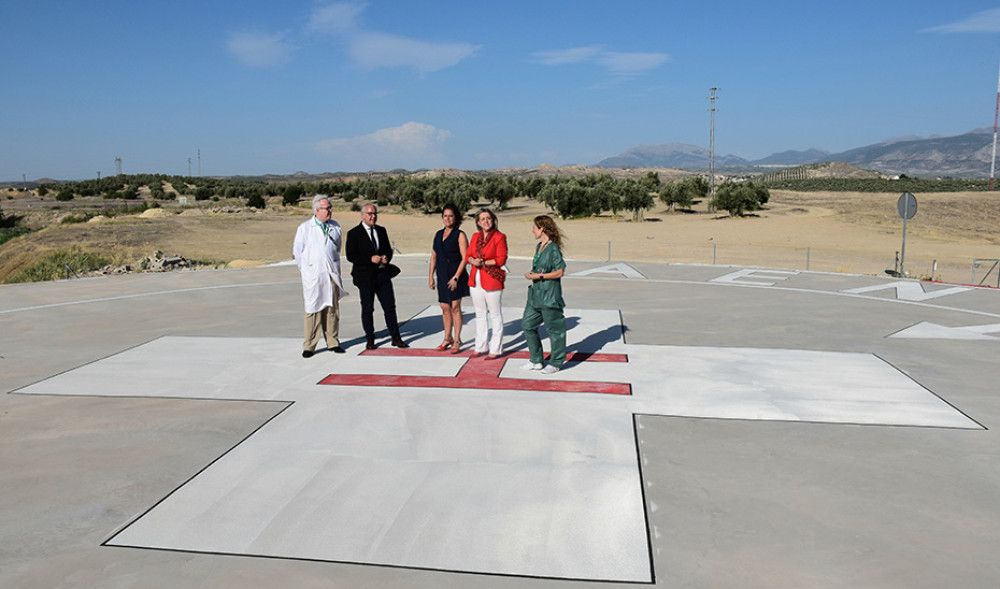 Salud ultima la puesta en servicio del nuevo helipuerto del Hospital Universitario de Jaén