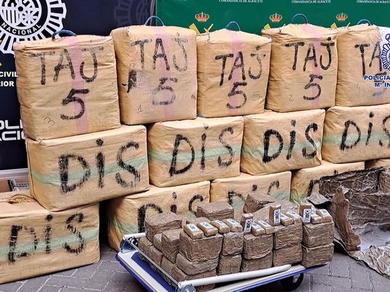La Guardia Civil y la Policía Nacional desarticulan una organización criminal dedicada al tráfico de drogas a nivel internacional