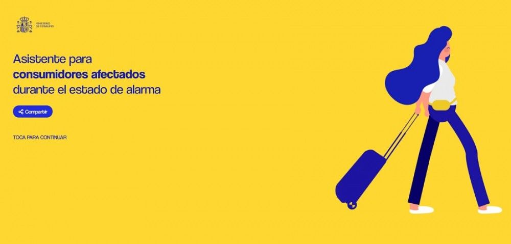 Consumo lanza una web de asistencia a afectados durante el estado de alarma, tras la reanudación de los plazos administrativos