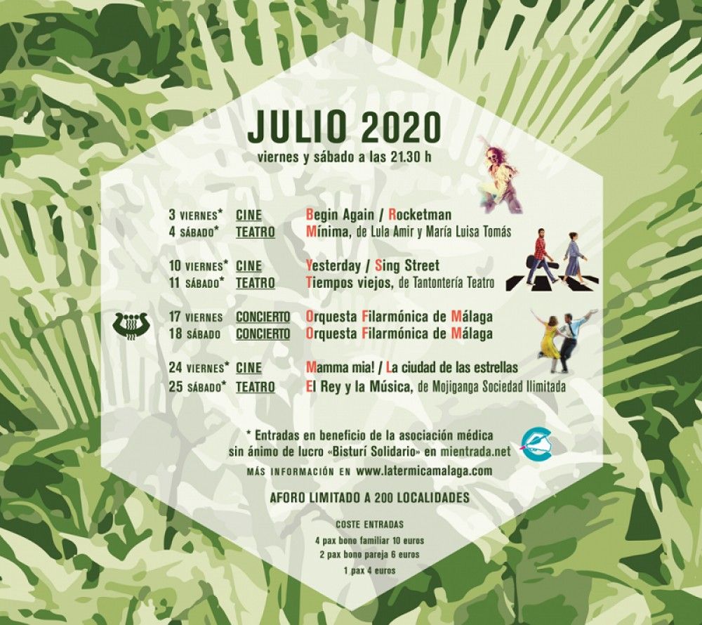 La Térmica inicia su programa estival al aire libre con cine de verano y teatro este fin de semana
