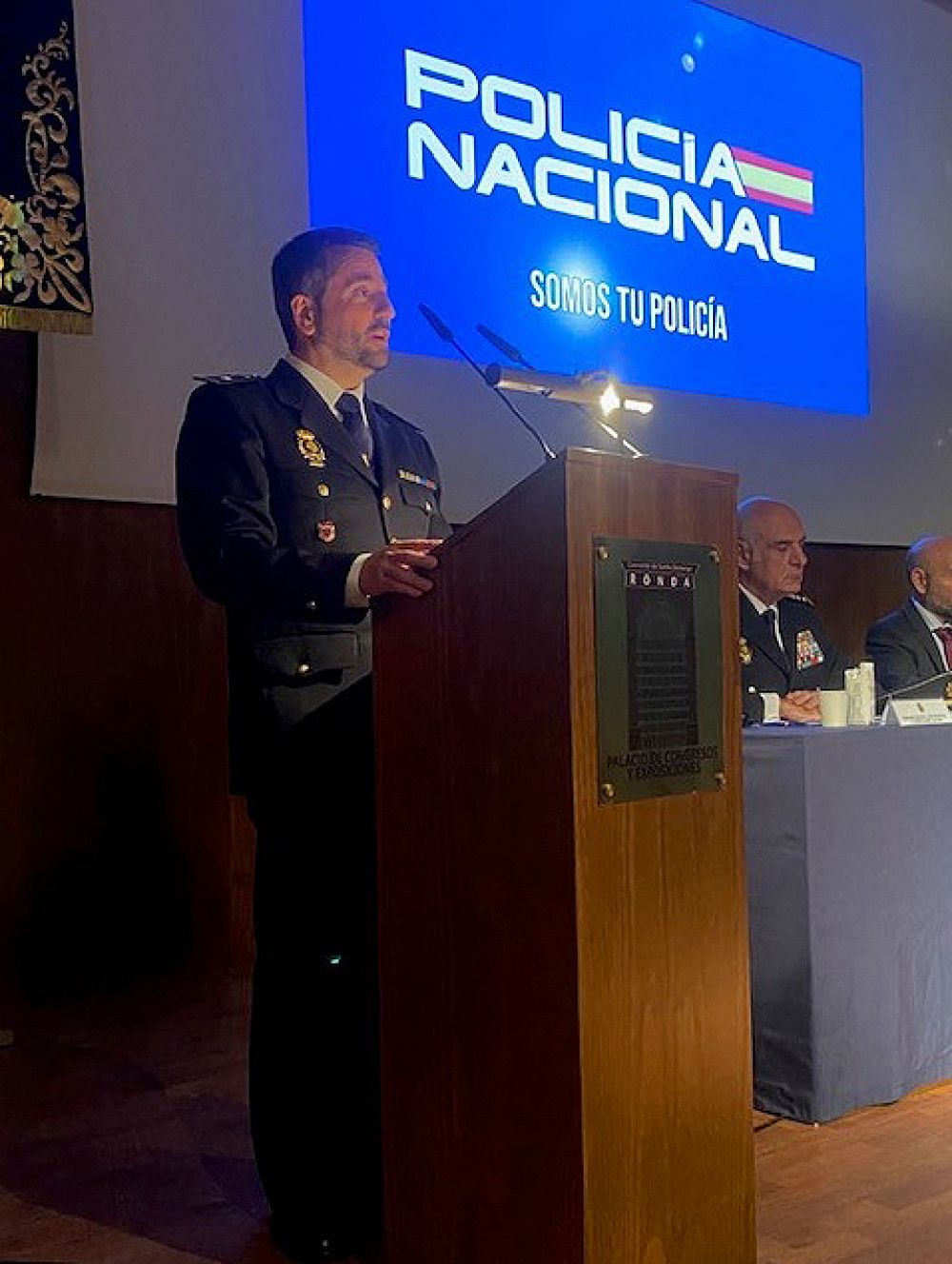 El Inspector Jefe Francisco Javier Cuellar Caballero toma posesión como nuevo jefe de la Policía Nacional en Ronda (Málaga)