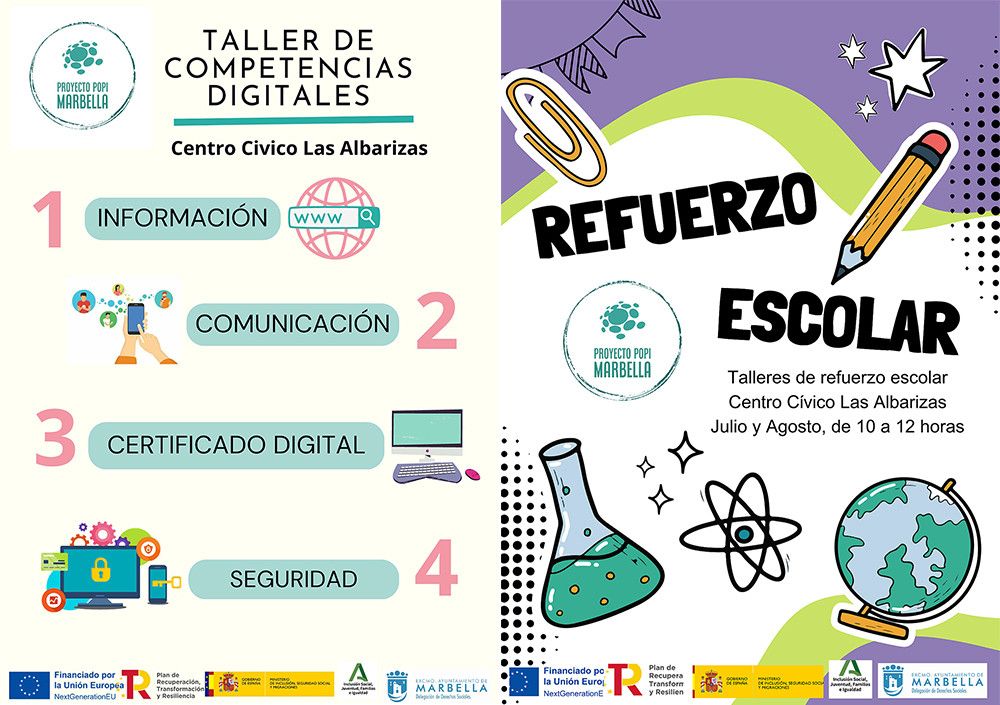 El Ayuntamiento pone en marcha un programa de talleres en el Centro Cívico Las Albarizas destinado a familias con menores en situación de vulnerabilidad social