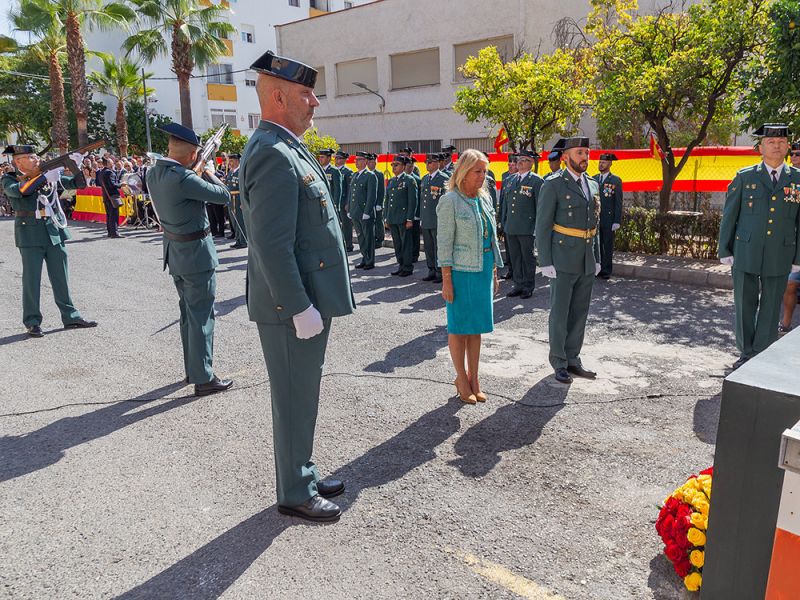 Celebrado un acto oficial por la fiesta de la Virgen del Pilar en el cuartel de la Guardia Civil de Leganitos