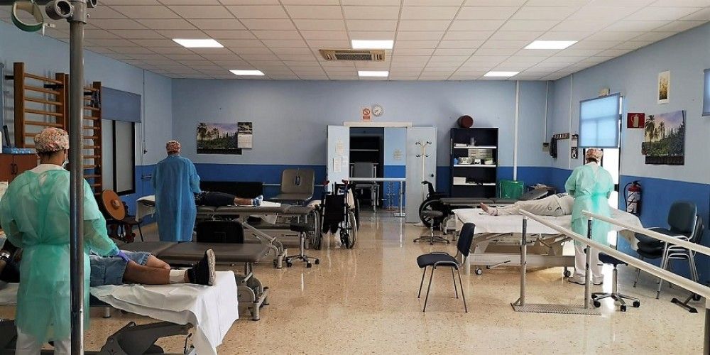 El Hospital Marítimo de Torremolinos reanuda su actividad en rehabilitación, fisioterapia, linfedema,  logopedia y terapia ocupacional para pacientes externos