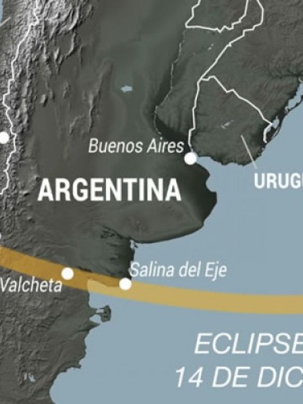 Mañana se producirá un eclipse total en América del Sur