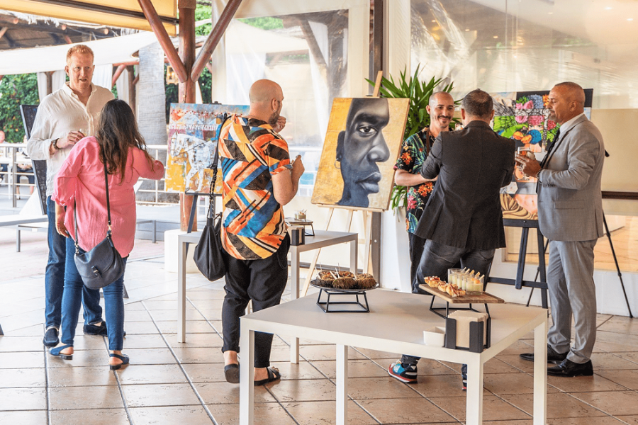 Inaugurada la exposición internacional de arte \"Art Show Puerto Banús\" organizada por la Excellence Art Gallery