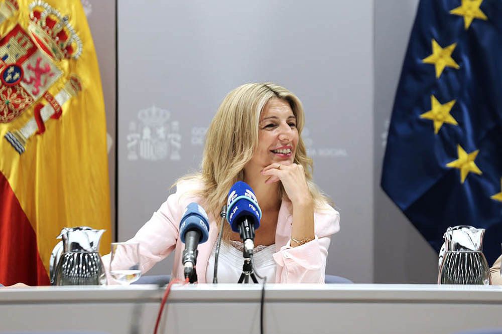 Yolanda Díaz expone las prioridades del Ministerio de Trabajo durante la presidencia española del Consejo de la UE