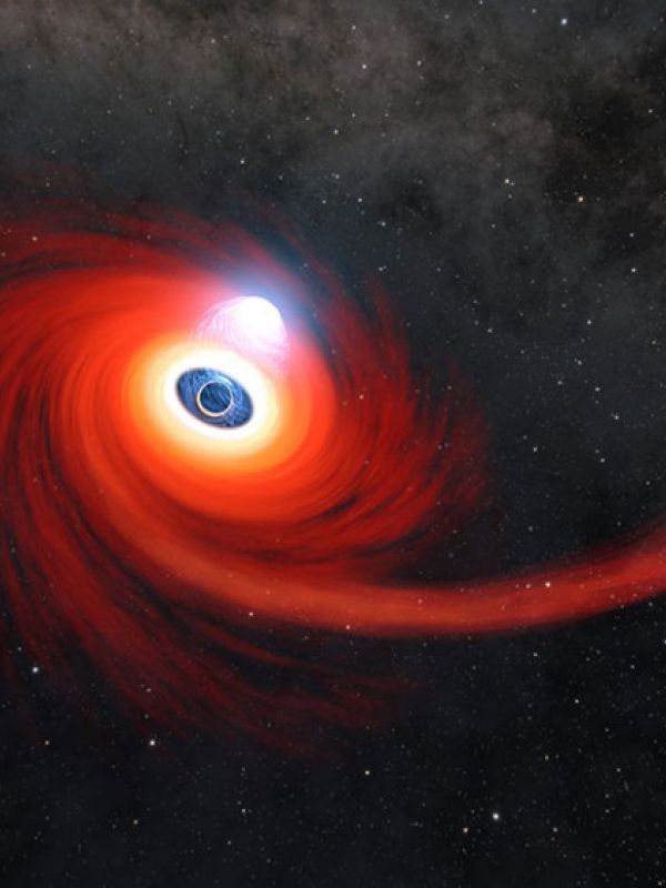 La NASA observa un agujero negro devorando una estrella