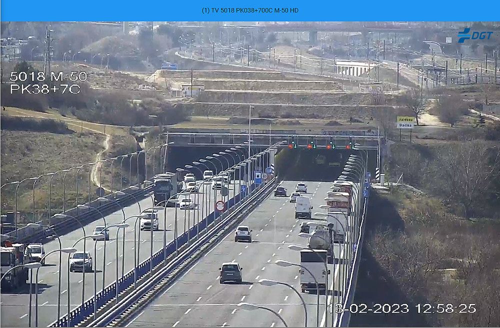 Prohibida la circulación de mercancías peligrosas en el túnel de la autovía M-50 -Perales del Río- en la Comunidad de Madrid