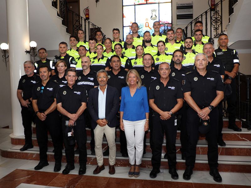La Policía Local de Marbella incorpora a 23 nuevos agentes en prácticas a su plantilla, que seguirá reforzándose con otra promoción abierta de 14 efectivos