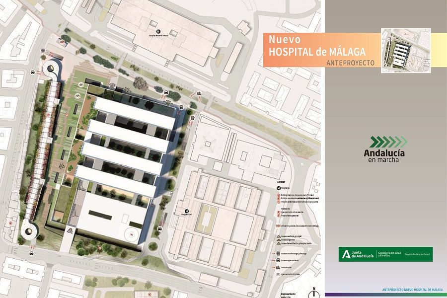 Cesión formal de los terrenos del Hospital Civil y sus edificaciones a la Junta para construir el tercer hospital de Málaga