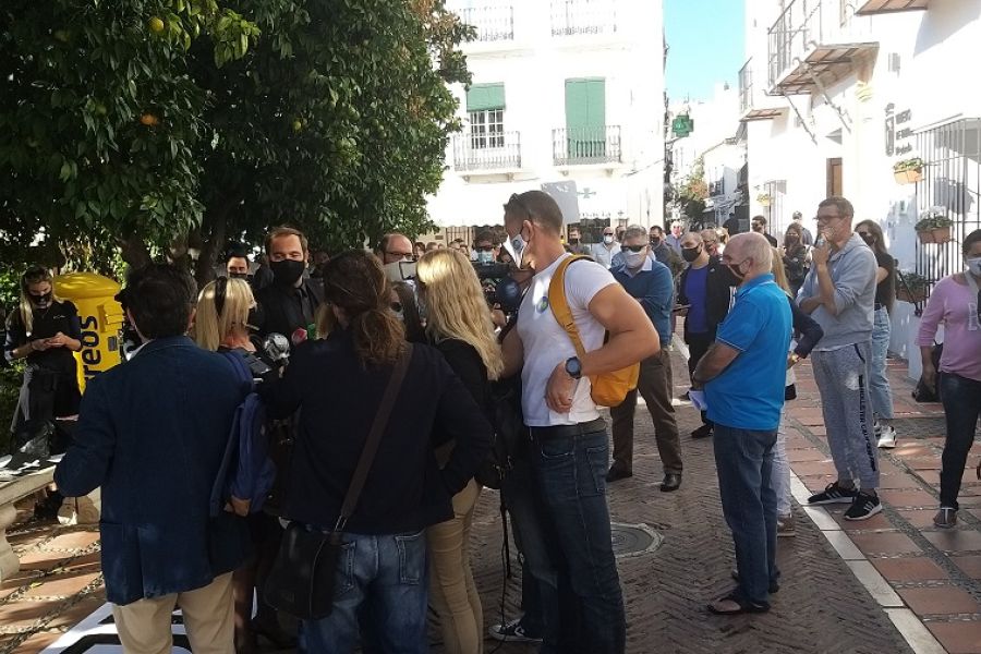 Comerciantes y hosteleros de Marbella advierten de que están al límite