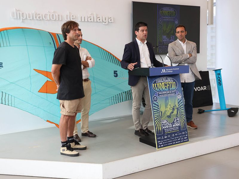 La Diputación impulsa el II Torremolinos Wingfoil Challenger, que dará seis plazas directas para el mundial y será el campeonato del mundo máster