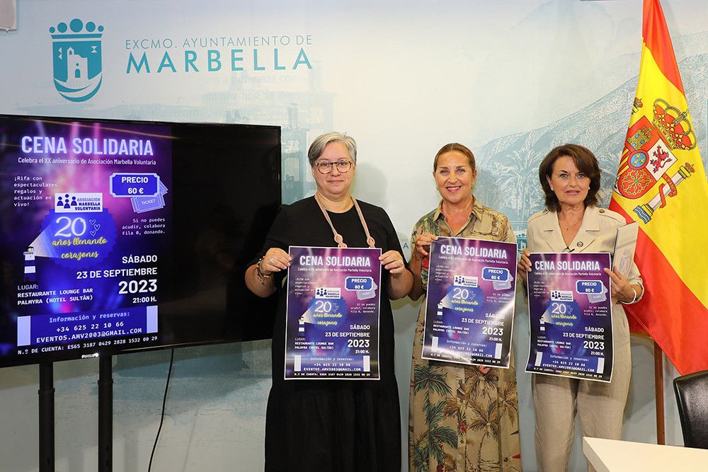 Marbella Voluntaria celebrará su cena de gala benéfica el próximo 23 de septiembre
