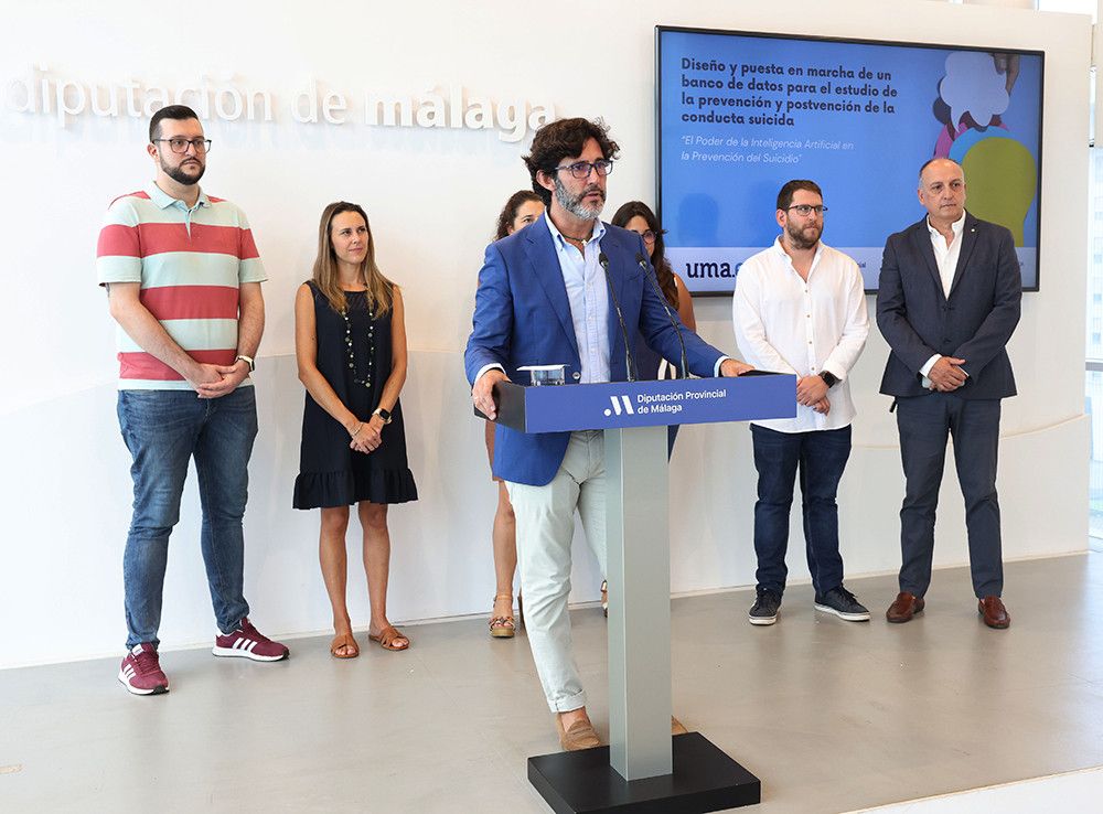 La Diputación de Málaga y la UMA crearán el primer banco de datos sobre el suicidio a nivel nacional para trabajar en su prevención