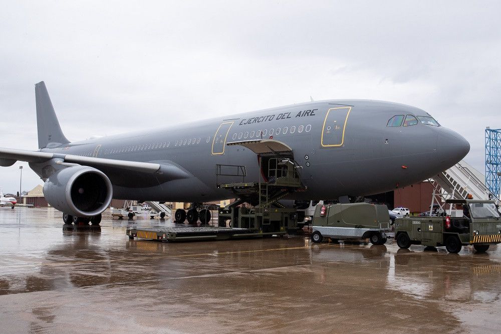 El primer vuelo del nuevo A330 del Ejército de Aire trae hoy a España a 85 huérfanos ucranianos