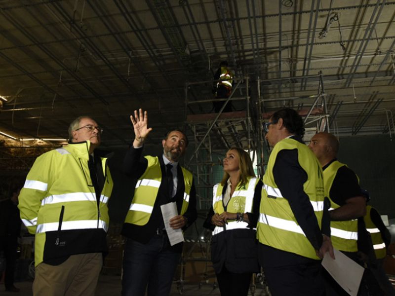 Las obras de la sala multiusos de la estación Alcázar Genil del Metro de Granada finalizarán en junio