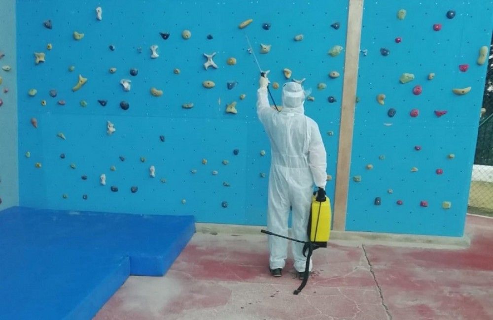 El Ayuntamiento ha realizado 1.180 actuaciones de mantenimiento en instalaciones deportivas durante 2020