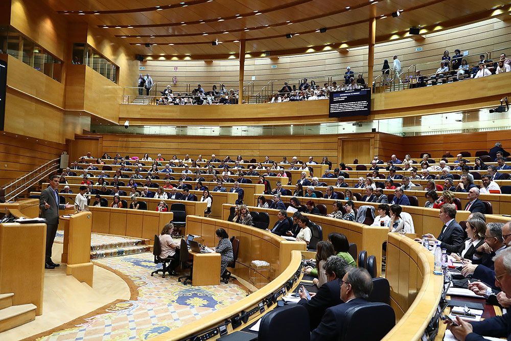 Pedro Sánchez defiende en el Senado los resultados de su gestión