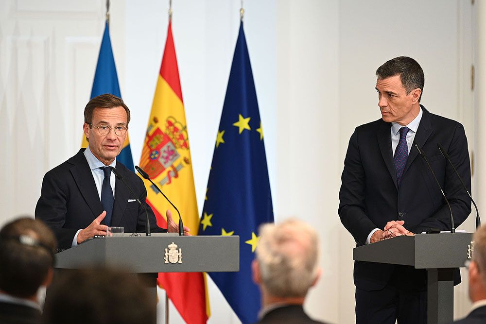 Pedro Sánchez aborda con el primer ministro sueco los asuntos que marcarán la agenda de la Presidencia española del Consejo de la UE