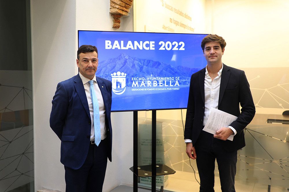 El Ayuntamiento asegura que Marbella registró en 2022 cifras históricas de economía y empleo con un récord de casi 80.000 cotizantes, la reducción del paro de un 25% en cinco años y 2.000 empresas más que antes de la pandemia