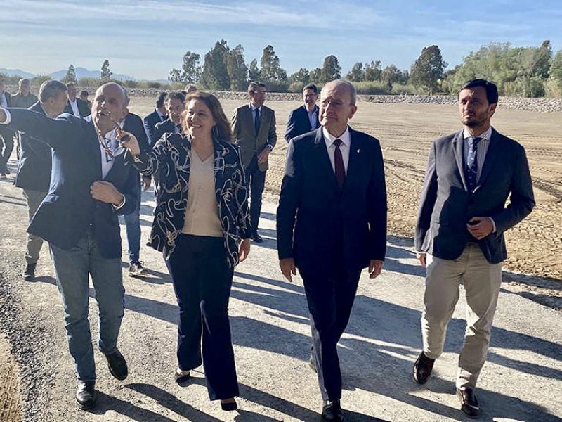 La Consejería de Agua finaliza la actuación de defensa y mejora de la seguridad del río Guadalhorce en Málaga