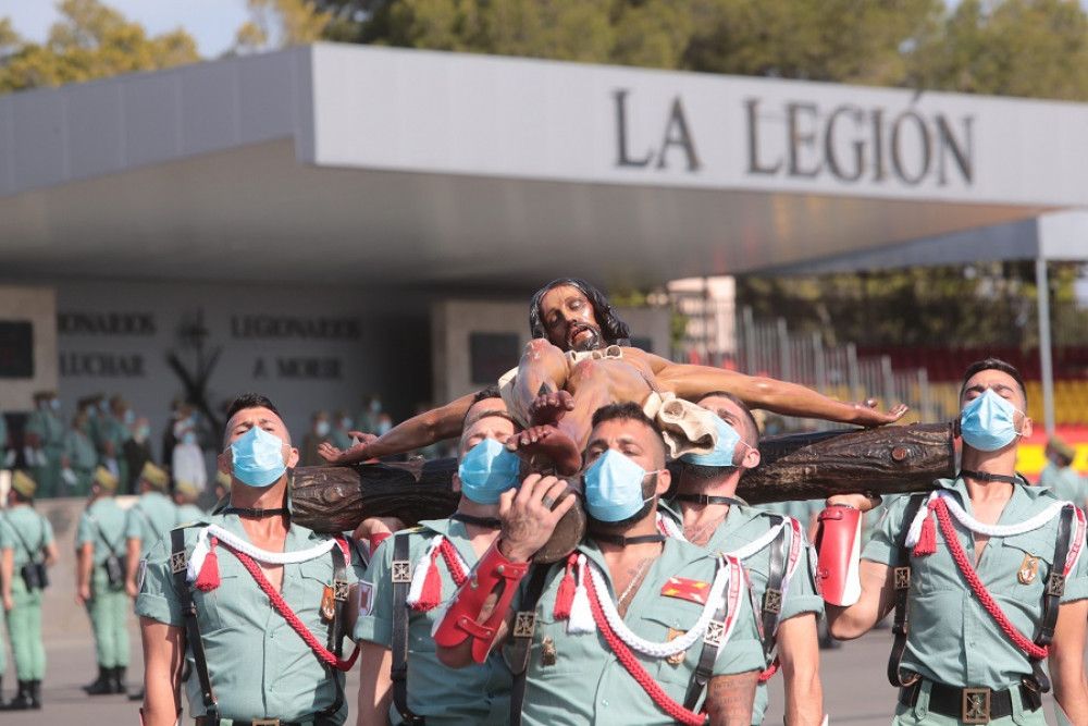 Visita de la ministra de Defensa a la Brigada Rey Alfonso XIII’ en Viator con motivo del centenario de La Legión