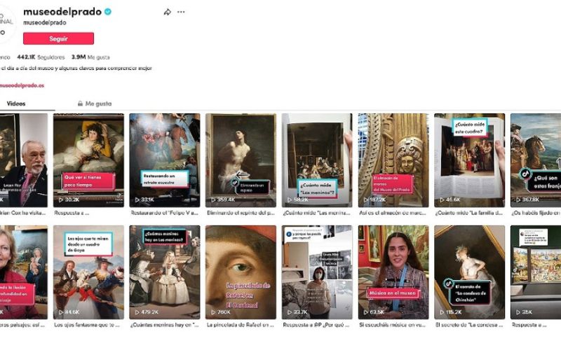 El TikTok del Museo del Prado, candidato a la mejor iniciativa mundial de Arte y Cultura