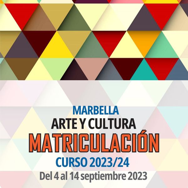 El Ayuntamiento abre desde hoy día 4 de septiembre el plazo de matriculación de los cursos de Arte y Cultura 2023-2024