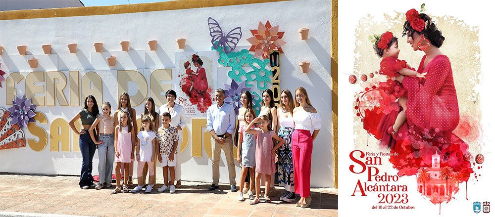 El Ayuntamiento presenta el cartel de la Feria y Fiestas de San Pedro Alcántara 2023, obra del autor ecijano Juan Francisco Castro Fernández