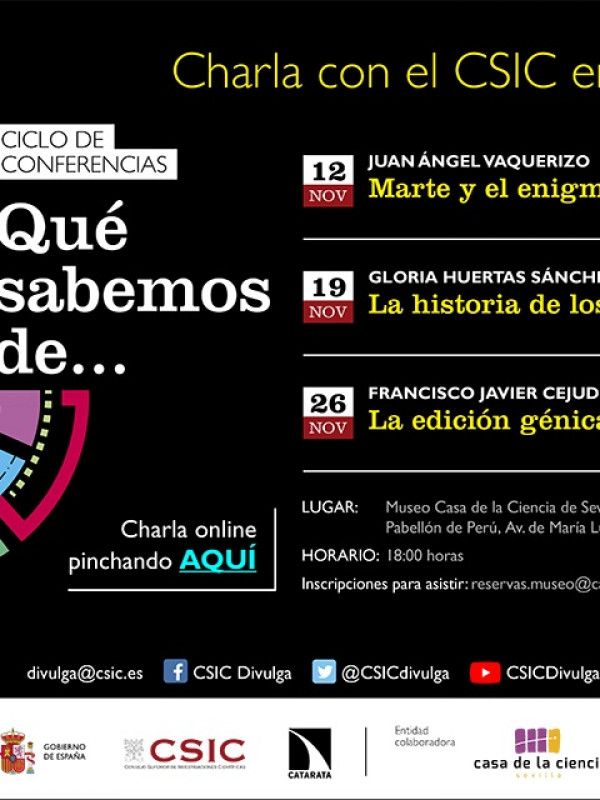 La conferencia Marte y el enigma de la vida’ abrió ayer un nuevo ciclo ¿Qué sabemos de?’ en Sevilla