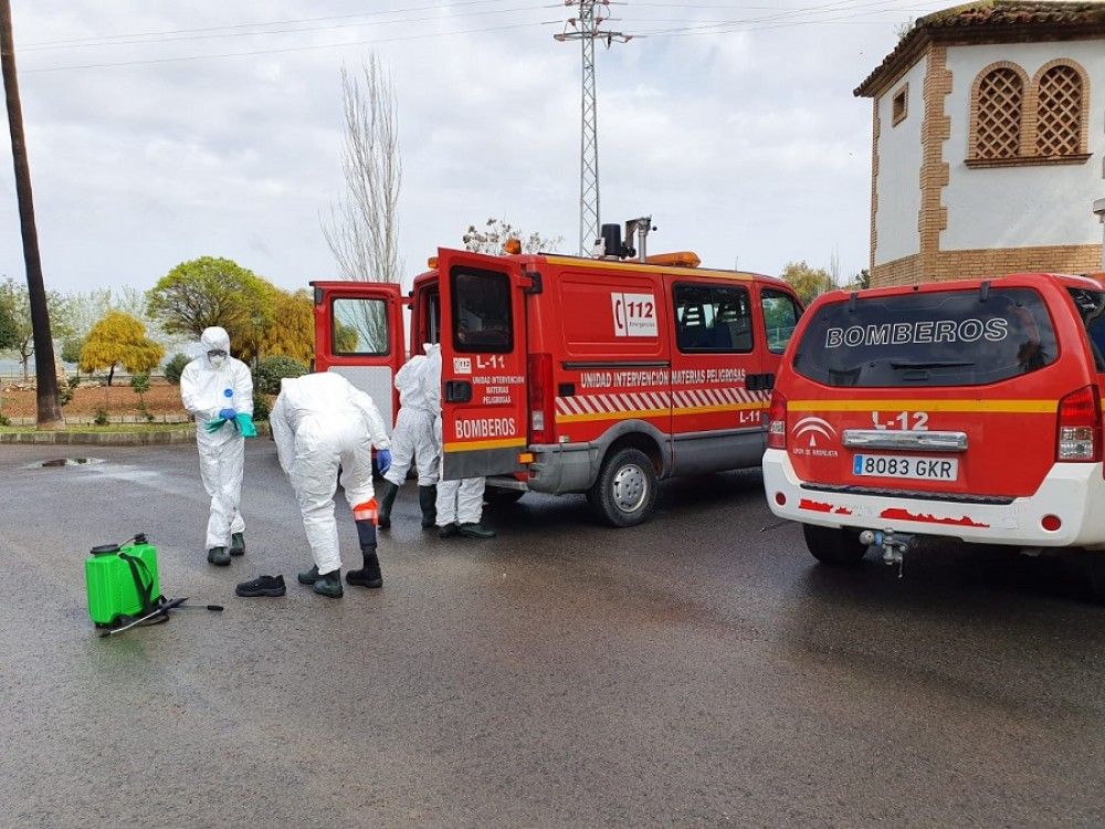 El Consorcio Provincial de Bomberos concluye la desinfección de las 76 residencias de mayores de los municipios pequeños de la provincia