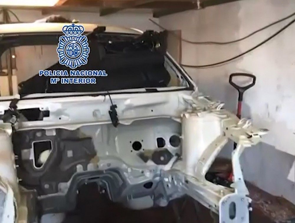 Desmantelado en Madrid un taller clandestino que desmontaba en pocas horas vehículos sustraídos para su venta por piezas